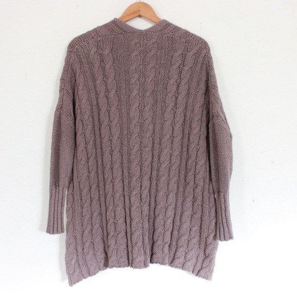 Free People Cable Knit Oversized Sweater - Picture 2 of 5